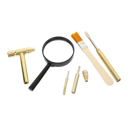 FRCOLOR Ausgrabungsset mit Metallhammer Meißel Pinsel Teiliges Archäologie Spielzeugset aus Holz Abs für Kreatives Forschen und Fantasievolles FRCOLOR Ausgrabungsset mit Metallhammer Meißel Pinsel Teiliges Archäologie Spielzeugset aus Holz Abs für Kreatives Forschen und Fantasievolles von FRCOLOR
