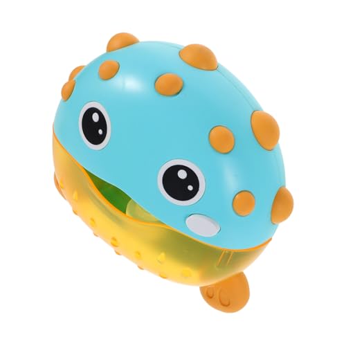 FRCOLOR Automatische Fisch Badeblasenmaschine mit Musik Badewannenspielzeug Kontinuierliche Blasfunktion Einfache Bedienung für Kleinkinder Batteriebetrieben Blau für und Wasserspiele von FRCOLOR