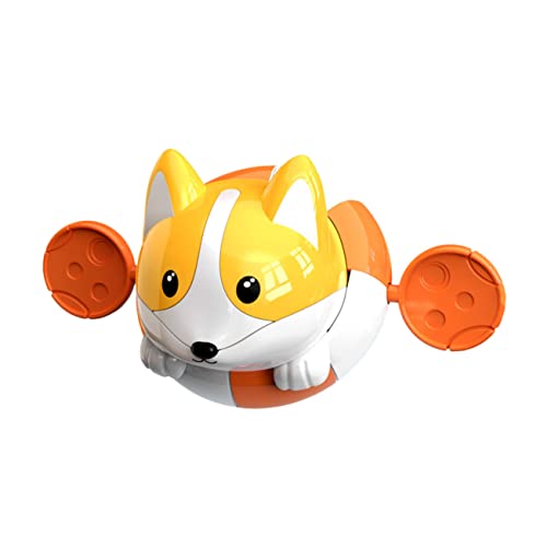 FRCOLOR Badespielzeug Corgi Hund Form Weiches Badewannenspielzeug Wasserspritzend Sicher Für Jungen Mädchen Junge Mädchen Kleinkinder Badespaß Pool von FRCOLOR