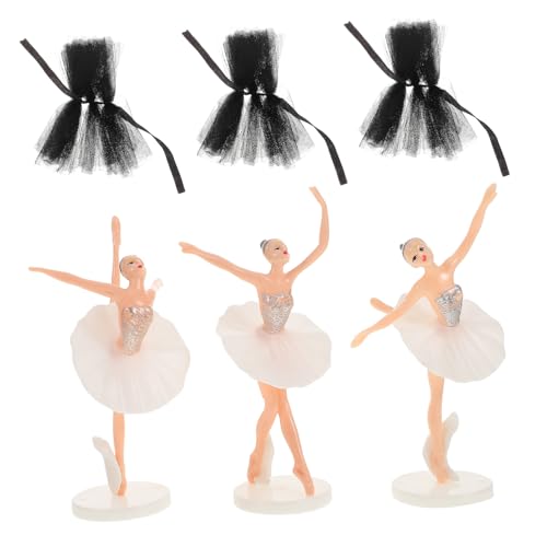 FRCOLOR Ballet Girl Cake Decoration mit Figuren Mehrlagiger Tüllrock Elegante Weiße und Schwarze Farben Langlebig und Vielseitig für Mädchen Geburtstag Partydeko FRCOLOR Ballet Girl Cake Decoration mit Figuren Mehrlagiger Tüllrock Elegante Weiße und Schwarze Farben Langlebig und Vielseitig für Mädchen Geburtstag Partydeko von FRCOLOR