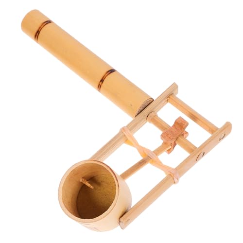 FRCOLOR Bambus Kastagnetten mit Langem Griff Pädagogisches Musikspielzeug für Robustes und Zuverlässiges Percussion Instrument für Fröhliche Geräuschkulisse Partys und Stadien von FRCOLOR