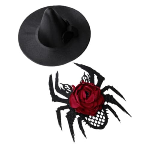 FRCOLOR Bankett Fascinator Haarspange Cosplay LED Spinne Festival Kopfbedeckung Halloween Party Kopfschmuck Gruselige Kopfbedeckung Halloween Dekorationen Hut Kostüm Kind von FRCOLOR