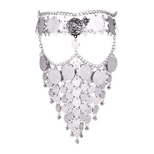 FRCOLOR Bauchtanz Gesichtsschleier Kostüme Cosplay Party Münze Schleier Maskerade Maske für Frauen Halloween Geburtstag Hochzeit Abschlussball Maskerade Party Dekoration Ornament Silber FRCOLOR Bauchtanz Gesichtsschleier Kostüme Cosplay Party Münze Schleier Maskerade Maske für Frauen Halloween Geburtstag Hochzeit Abschlussball Maskerade Party Dekoration Ornament Silber von FRCOLOR