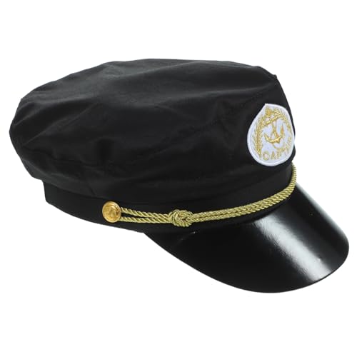 FRCOLOR Baumwoll Captain Mütze für Atmungsaktiv und Leicht Bestickte Matrosen Kostüm Mütze Geeignet für Karneval Cosplay Boots und Segelpartys Dekoratives Accessoire für Jungen FRCOLOR Baumwoll Captain Mütze für Atmungsaktiv und Leicht Bestickte Matrosen Kostüm Mütze Geeignet für Karneval Cosplay Boots und Segelpartys Dekoratives Accessoire für Jungen von FRCOLOR