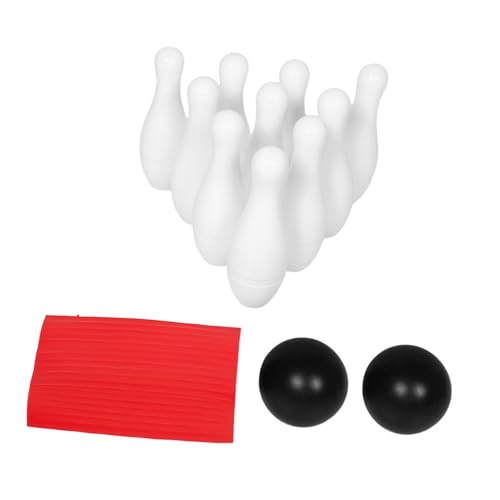FRCOLOR Bowling Spielset Teilig mit Bällen Leichtes Tragbares Indoor Outdoor zur Motorischen und Koordination für Kleinkinder Pädagogisches Bowling Set für Jungen und Mädchen von FRCOLOR