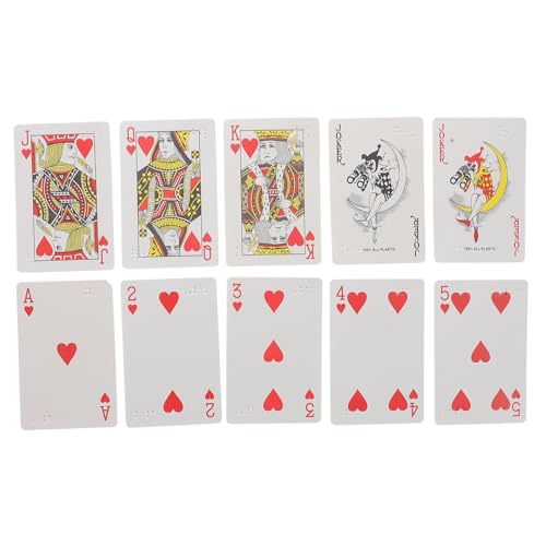 FRCOLOR Braille Spielkarten Blindenspiel Kartenspiel Jumbo Lernspiele Kartenspiele Menschen Mit Behinderung Gadgets Behinderung Großdruck Pokerkarten Papier von FRCOLOR