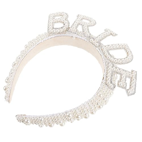 FRCOLOR Braut Stirnband aus Perlen Handgefertigtes Vintage Haaraccessoire für Hochzeiten Haarschmuckstück für für Partys und Besondere Anlässe von FRCOLOR