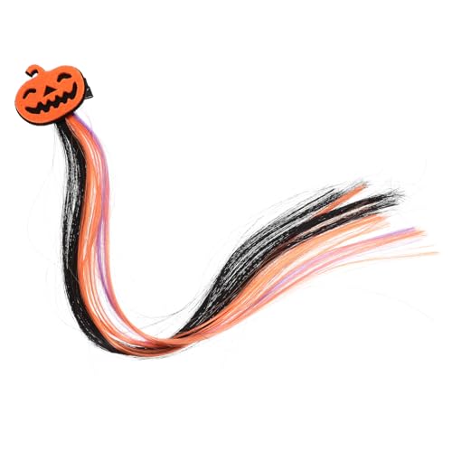 FRCOLOR Bunte Halloween Haarclip mit Farbiger Haarverlängerung Atmungsaktiv und Sicher für Erwachsene Geeignet für Kostüm und Themenpartys Vielseitiges Party Haaraccessoire von FRCOLOR