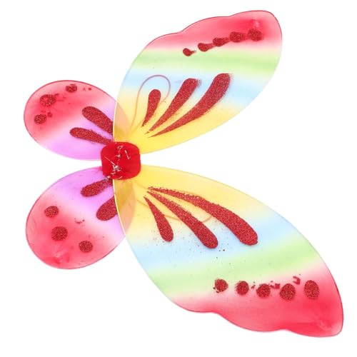 FRCOLOR Bunte Schmetterlingsflügel Feenflügel Schmetterlingsflügel Für Schmetterlings Tischdekorationen Flügelkostüm Schmetterlingskostüm Frauen Schmetterlingsdekorationen von FRCOLOR