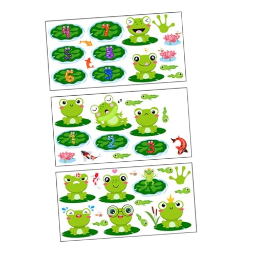 FRCOLOR Bunte Selbstklebende Frosch Bodenaufkleber PVC Spielerisch Ablösbar rutschfest Kinderzimmer Dekoration Spielerisches Indoor Spiele von FRCOLOR