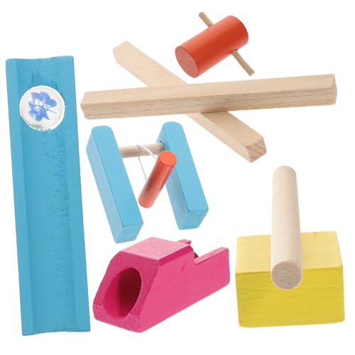 FRCOLOR Buntes Domino Steine aus Holz Pädagogisches Konstruktionsspielzeug für Fördert Kreativität und Motorische Fähigkeiten Lernspielzeug für Eltern Junge Mädchen spielspaß von FRCOLOR