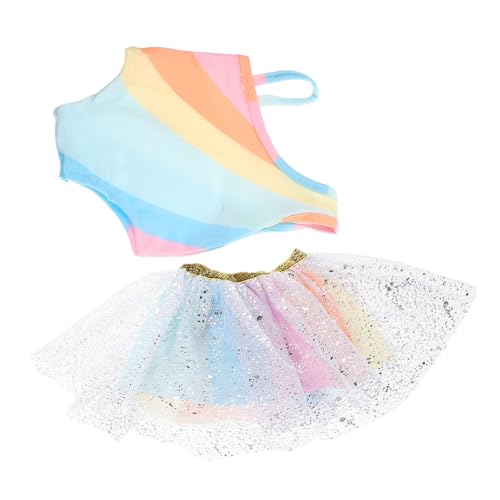 FRCOLOR Buntes Regenbogen Tutu Kleid für Puppen Mehrlagiger Tüllrock für Geburtstagsfeiern und Tanzanlässe für Kreatives und Vielseitige Anlässe FRCOLOR Buntes Regenbogen Tutu Kleid für Puppen Mehrlagiger Tüllrock für Geburtstagsfeiern und Tanzanlässe für Kreatives und Vielseitige Anlässe von FRCOLOR