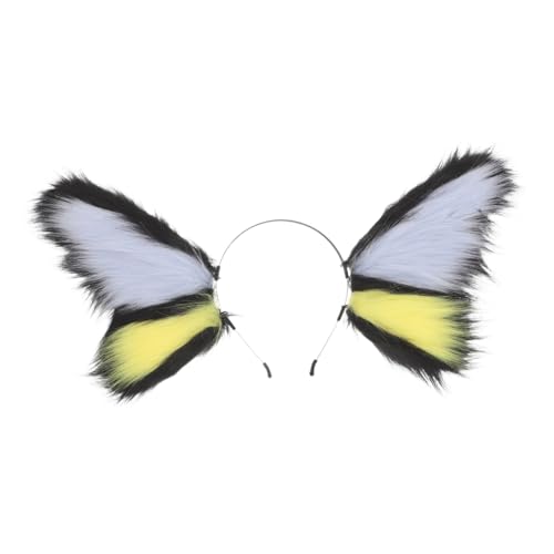 FRCOLOR Buntes Schmetterlings Stirnband Halloween Tierhaar Accessoire Leicht Bequem Für Damen Kostümfest von FRCOLOR