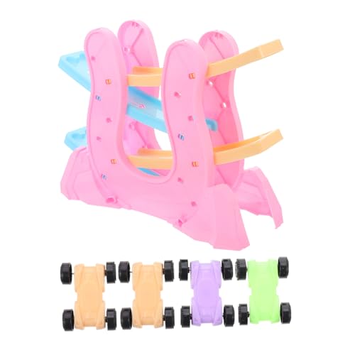 FRCOLOR Buntes Spielzeugauto mit Gleitender Rennstrecke Interaktives Kunststoff Sliding Car für Jungen und Mädchen Pädagogisches Hand Auge Koordination Zufällige Farbe Zufällige Farbe von FRCOLOR