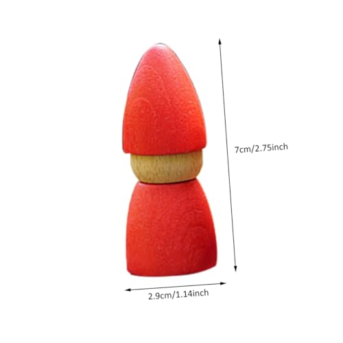 FRCOLOR Buntes aus Holzpuppen Kinderlernspielzeug mit Glatter Oberfläche Fördert Kreativität Motorik und Soziale Fähigkeiten für Kleinkinder Eltern Junge Mädchen Interaktion Sicher und von FRCOLOR