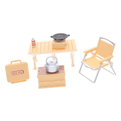 FRCOLOR Camping Spielset Miniatur Dollhouse BBQ Grill Zubehör Gasherd Faltstuhl Picknicktisch Campingkocher für Indoor Outdoor Rollenspiel Geburtstag FRCOLOR Camping Spielset Miniatur Dollhouse BBQ Grill Zubehör Gasherd Faltstuhl Picknicktisch Campingkocher für Indoor Outdoor Rollenspiel Geburtstag von FRCOLOR