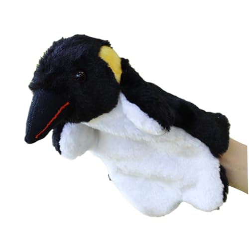 FRCOLOR Cartoon Pinguin Handpuppe Plüsch Kreative Handspielpuppe für Eltern Kinderspielzeug Eltern Junge Mädchen aktivitäten Kindergarten Puppentheater Kreativförderung von FRCOLOR