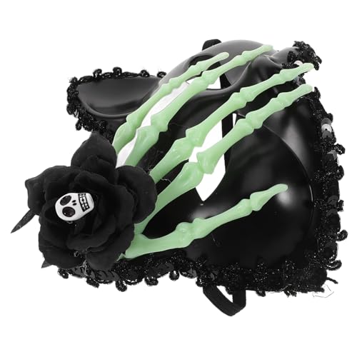 FRCOLOR Cat Maske mit Schädelhand Realistische Halbmaske für Bälle und Kostümpartys Leicht und Komfortabel für Festliche Anlässe FRCOLOR Cat Maske mit Schädelhand Realistische Halbmaske für Bälle und Kostümpartys Leicht und Komfortabel für Festliche Anlässe von FRCOLOR