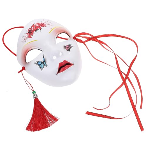 FRCOLOR Chinese Style Material Vollgesichtsmaske Handbemalt für Erwachsene Kostümparty Halloween Karneval Langlebig und Komfortabel Mystische Partydekoration FRCOLOR Chinese Style Material Vollgesichtsmaske Handbemalt für Erwachsene Kostümparty Halloween Karneval Langlebig und Komfortabel Mystische Partydekoration von FRCOLOR