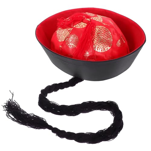 FRCOLOR Chinesischer Antiker Hut für Halloween Kostüme Traditionsreiche Kopfbedeckung für Bühnenaufführungen Filme und Tv Serien für Cosplay und Mottopartys von FRCOLOR