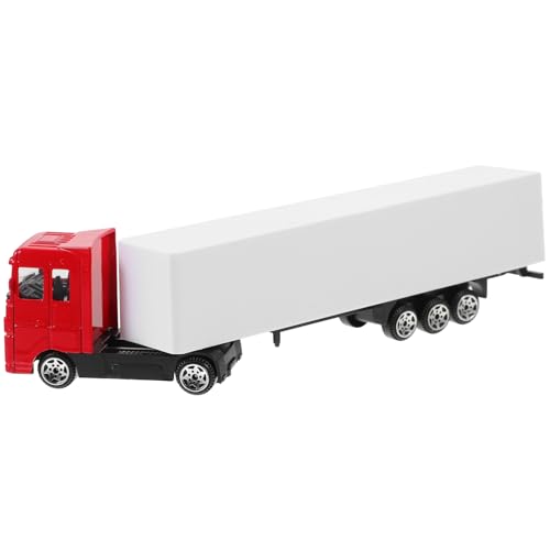FRCOLOR Container Truck Robustes Modell mit Inertia für Sandkasten und Szenen Sicheres Design ohne Grate für Gemeinsames und Lernen über LKW von FRCOLOR