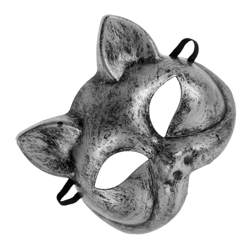 FRCOLOR Cosplay Katzenmaske für Halloween und Maskenball Halbe Tiermaske Einzigartiges Design für Kostümpartys Sorgt für Aufsehen und Komfort FRCOLOR Cosplay Katzenmaske für Halloween und Maskenball Halbe Tiermaske Einzigartiges Design für Kostümpartys Sorgt für Aufsehen und Komfort von FRCOLOR