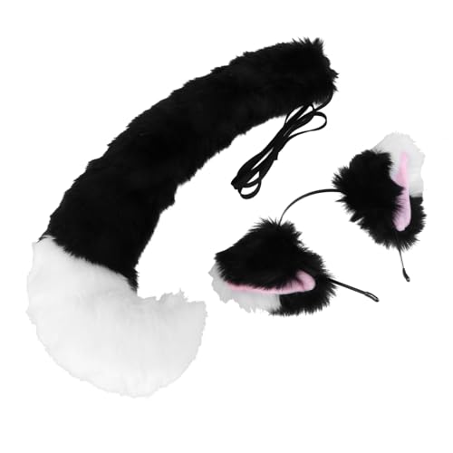 FRCOLOR Cosplay aus Plüsch mit Schwarzen und Weißen Fuchsohren und Dekorativer Haarreif Langlebig und Handgefertigt für Erwachsene Cosplay und Kostümpartys Geeignet FRCOLOR Cosplay aus Plüsch mit Schwarzen und Weißen Fuchsohren und Dekorativer Haarreif Langlebig und Handgefertigt für Erwachsene Cosplay und Kostümpartys Geeignet von FRCOLOR
