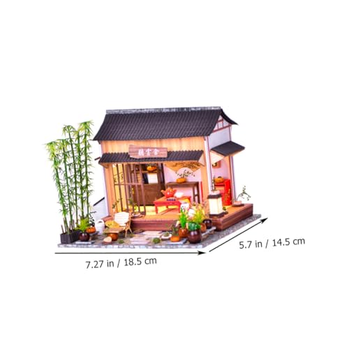 FRCOLOR DIY Chinesisches Hausmodell Bausatz Langlebiges DIY Bastelset Feinmotorik Dekoratives Hausmodell Chinesischen Stils für Zuhause FRCOLOR DIY Chinesisches Hausmodell Bausatz Langlebiges DIY Bastelset Feinmotorik Dekoratives Hausmodell Chinesischen Stils für Zuhause von FRCOLOR