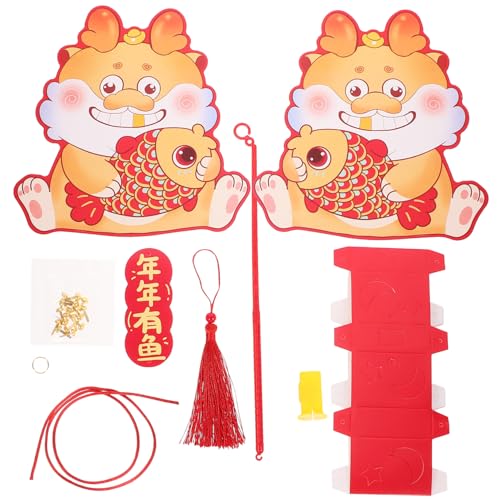 FRCOLOR DIY Drachenlaterne Bastelset Leuchtende Chinesische Laterne mit Traditionellem Drachen Symbol für Glück und Wohlstand als und Dekoration zum Chinesischen Neujahr und FRCOLOR DIY Drachenlaterne Bastelset Leuchtende Chinesische Laterne mit Traditionellem Drachen Symbol für Glück und Wohlstand als und Dekoration zum Chinesischen Neujahr und von FRCOLOR