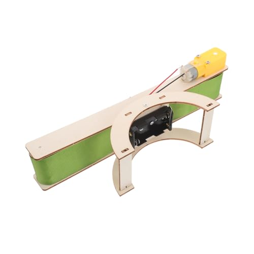 FRCOLOR DIY Elektromotorischer Transportband Bausatz für Schüler Holzmodell Kit Kreativität und Mechanischem Verständnis für Experimente und im Unterricht von FRCOLOR