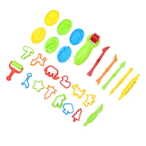 FRCOLOR DIY Farbige Knetmasse Werkzeugsatz Modellierformen für Umweltfreundliche Plastilin Knetformen Kreative Bastelset mit Vielfältigen Formen Fördert Fantasie und Zufällige Farbe von FRCOLOR