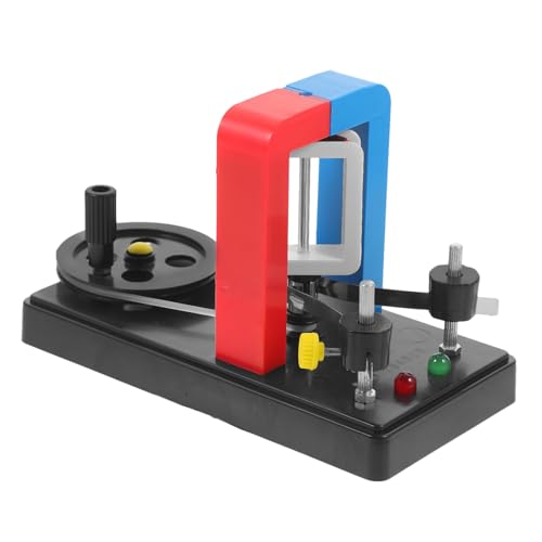 FRCOLOR DIY Handkurbel Generator Physikalisches Experimentiergerät für Schule Langlebig für Elektrische Experimente und Praktische Anwendungen von FRCOLOR