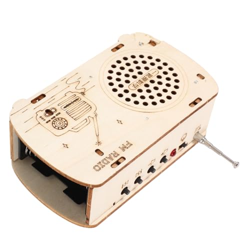FRCOLOR DIY Holz Radio Bausatz für Pädagogisches Stem Wissenschaft Experiment Kreatives Elektronik Kit zum Selbstbauen Fördert Lernen und Kreativität bei Jungen und Mädchen von FRCOLOR
