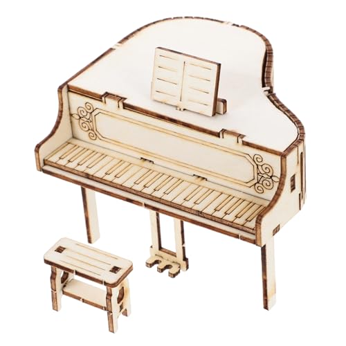 FRCOLOR DIY Holz Spieluhr Klavier Bausatz Stabiles Mechanisches Musikspielzeug Dekoratives Accessoire Handmontiertes Puzzle für Erwachsene und Jugendliche Kreatives zum Basteln von FRCOLOR