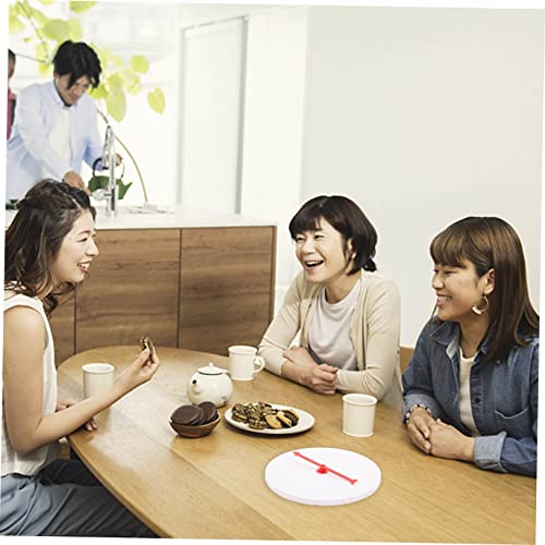 FRCOLOR DIY Prize Wheel Kunststoff Kleines Drehbares zum Selbstgestalten für Tisch Bar Schule und Party Tragbares Spiel mit Beschreibbarer Oberfläche von FRCOLOR