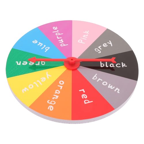 FRCOLOR DIY Rotierendes Preisrad für Partys Bildung und Spiele Wandmontage mit Indikatoren Rot Vielseitiges für Familienfeiern und Veranstaltungen von FRCOLOR