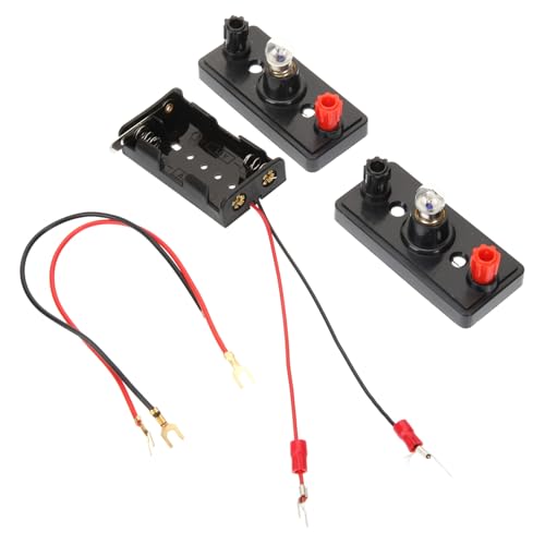 FRCOLOR DIY Schaltkreis Experiment für Kleines Elektrisches Lernkit mit Schaltkreiswerkzeugen LED Licht Geeignet für Grundschule und Mittelschule Fördert Spielerisches Lernen und von FRCOLOR