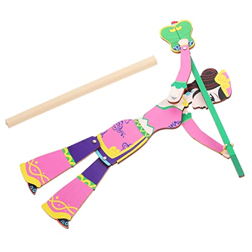 FRCOLOR DIY Schattenpuppe Traditionelles Chinesisches Schattenpuppenspiel für Kreativität und Hand Augen Koordination Holzfigur Zufällige Farbwahl Zufällige Farbe Zufällige Farbe von FRCOLOR