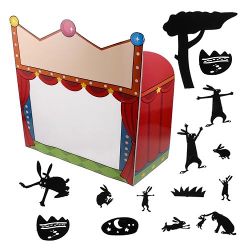 FRCOLOR DIY Shadow Puppets Bastelset für Wissenschaftliches Experimentierset mit Schattenbühne Kreatives Handwerkskit zur Geschichtenerzählung Puppentheater Zubehör für Jungen und Mädchen von FRCOLOR