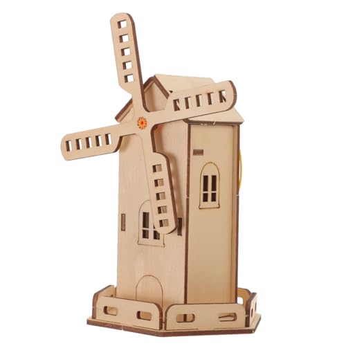 FRCOLOR DIY Solar Holz Windmühle Bausatz Wissenschaftsspielzeug Holzmaterial Sicher Fördert Beobachtung Problemlösung Für Jungen Mädchen Montessori Stem von FRCOLOR