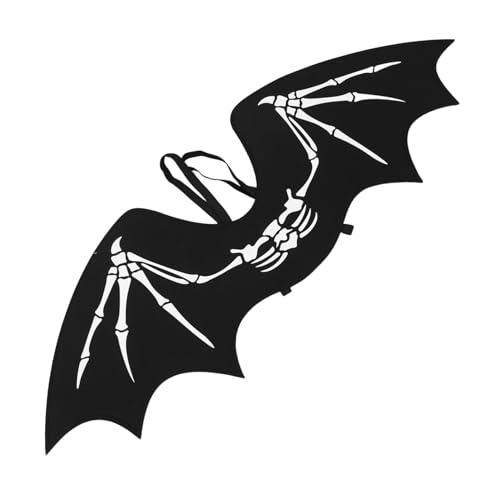 FRCOLOR Dämonen Fledermausflügel Kostüm Verstellbare Halloween Vampirflügel Für Erwachsene Schwarze Cosplay Bühnenperformance Party Zubehör FRCOLOR Dämonen Fledermausflügel Kostüm Verstellbare Halloween Vampirflügel Für Erwachsene Schwarze Cosplay Bühnenperformance Party Zubehör von FRCOLOR