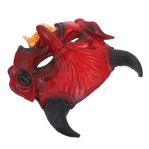 FRCOLOR Dämonenmaske aus PU für Halloween Cosplay Leicht und Tragbar für Kostümpartys und Aufführungen Halloween Deko und Spaß von FRCOLOR