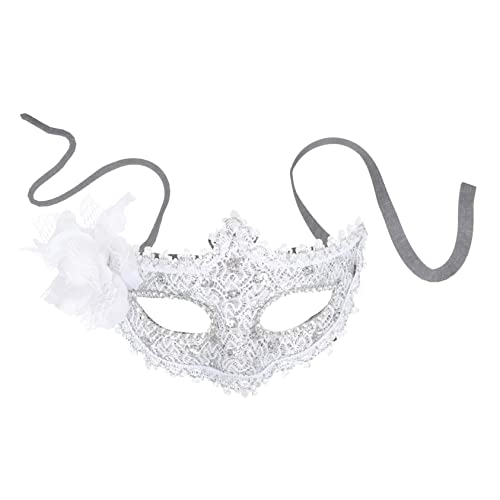FRCOLOR Damen Spitzen Maske für Maskenball Karneval Party Leichte Atmungsaktive Kostüm Dekoration Vielseitiges Accessoire für Fasching Halloween und Festliche Anlässe von FRCOLOR