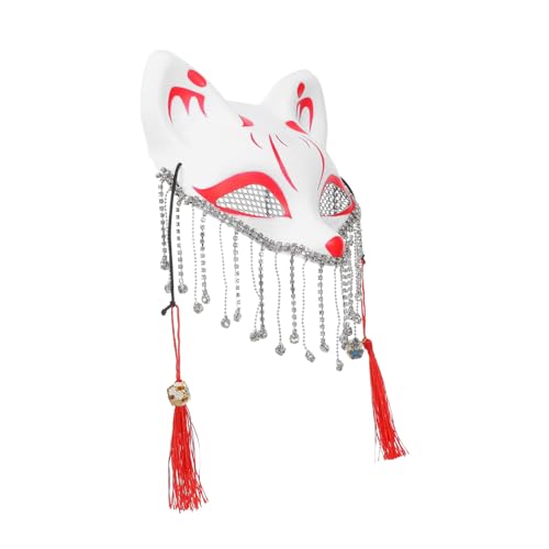 FRCOLOR Dekorative Fuchsmaske mit Strass und Quasten Maskerade Party Fuchsmaske für Erwachsene für Cosplay Halloween und Geburtstagsfeiern FRCOLOR Dekorative Fuchsmaske mit Strass und Quasten Maskerade Party Fuchsmaske für Erwachsene für Cosplay Halloween und Geburtstagsfeiern von FRCOLOR