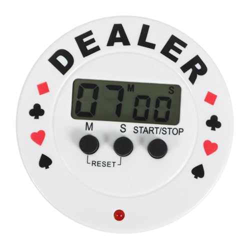 FRCOLOR Digitaler Poker Timer Minuten Countdown Kompakter Visueller Timer für Kartenspiele und Familienpartys Vielseitig Einsetzbar für Poker Backen Sport und Mehr Einfache Bedienung ohne FRCOLOR Digitaler Poker Timer Minuten Countdown Kompakter Visueller Timer für Kartenspiele und Familienpartys Vielseitig Einsetzbar für Poker Backen Sport und Mehr Einfache Bedienung ohne von FRCOLOR