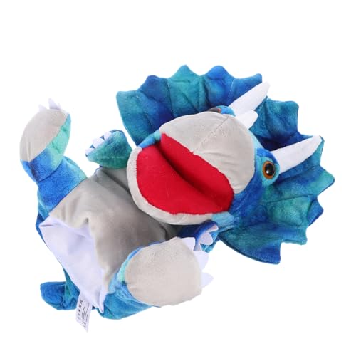 FRCOLOR Dinosaurier Handpuppe aus Plüsch Interaktive Puppen für Geschichtenerzählen und Rollenspiele Fördert Motorische Fähigkeiten und Selbstbewusstsein Geeignet für Zuhause Schule und von FRCOLOR