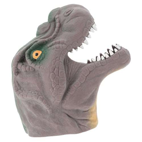 FRCOLOR Dinosaurier Fingerpuppen für Kinder Kreative Dino Handspielzeuge Interaktives Fingerspielzeug mit Tierkopf Design Abgerundete Kanten für Sicheres Spielen von FRCOLOR