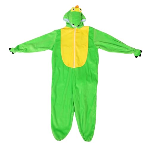 FRCOLOR Dinosaurier Kostüm Jumpsuit Langlebiger Einteiler für Jungen Mädchen Bequemes Tier Cosplay Outfit für Halloween Karneval Robustes Kostüm für Fantasievolles von FRCOLOR