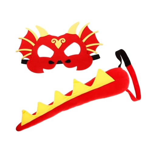 FRCOLOR Dinosaurier Kostüm mit und Maske Langlebiges Bequemes Cosplay Zubehör für Rollenspiele Dino Party Deko für Jungen und Mädchen für Fasching und Geburtstag von FRCOLOR