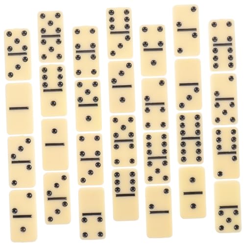 FRCOLOR Domino Spielset aus Hochwertigem Material Dominosteine für Erwachsene Partyspiele Klassisches Brettspiel für Familie und Freunde für Spielabende und Gesellige Runden von FRCOLOR